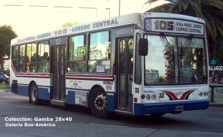 T.A.T.S.A. - Puma D 10.5 - América
IVW 435
Línea 105 - Interno 33

Colección: Gamba 28x40
Palabras clave: Gamba / 105