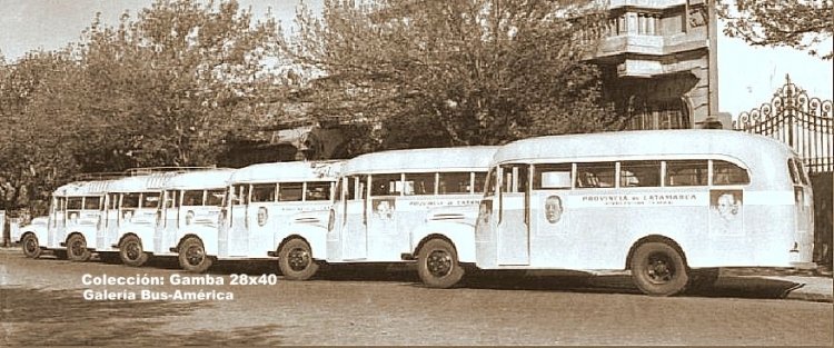Ford 1946/1947 - Provincia de Catamarca
Foto de una partida de colectivos para la provincia
de Catamarca, encargados por la Intervención Federal

Fotografía: Autor desconocido
Colección: Gamba 28x40
Palabras clave: Gamba / Ford