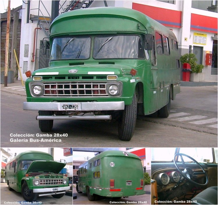 Ford B-600 - Moliterno - Particular
C 055912 - VHZ 729
Este es un viejo conocido del espacio, hay imágenes de distintas
épocas, esta es bien actual, lo están reparando para lograr un 
motorhome
http://galeria.bus-america.com/displayimage.php?pos=-12805
http://galeria.bus-america.com/displayimage.php?pos=-26714

Colección: Gamba 28x40
Palabras clave: Gamba / MH