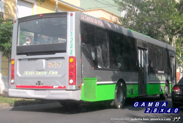 T.A.T.S.A.  Puma D 12 - La Central de Vicente López [Misión Buenos Aires]
LAP 065
Línea 114 (Buenos Aires) - Interno 1244

Fotografía: Gamba 28x40
Palabras clave: Gamba / 114