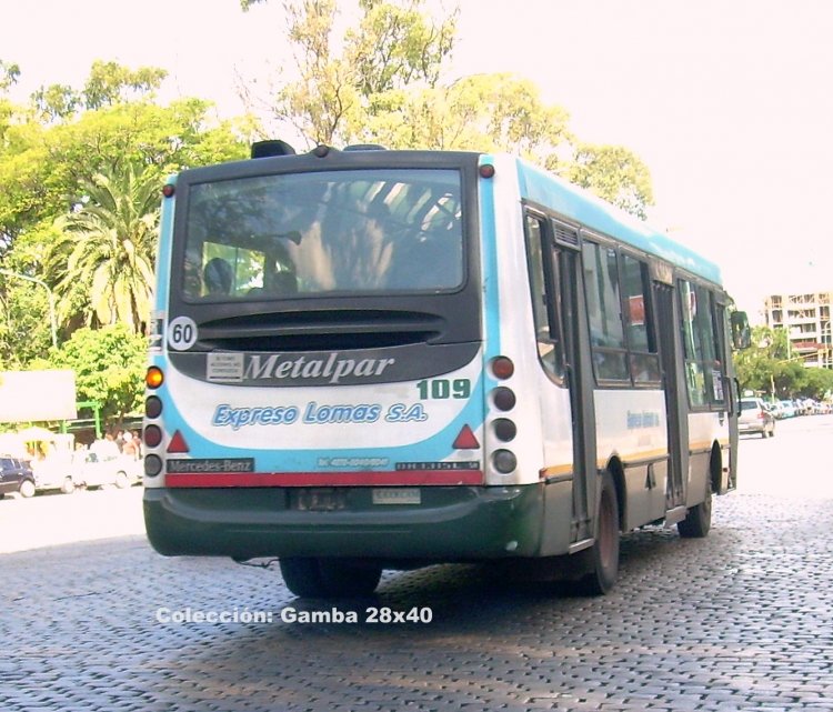 Mercedes-Benz OH 1315 - Metalpar - Expreso Lomas S.A.
Línea 112 - Interno 109
Palabras clave: Gamba / Lomas
