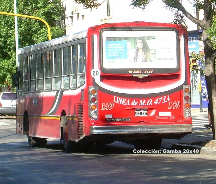 Mercedes-Benz OH 1618 L - La Favorita - M.O. 47
JXQ 837
Línea 47 - Interno 149
Palabras clave: Gamba / 47