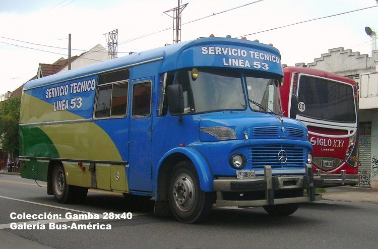 Mercedes-Benz LO 1114 - Alcorta - Línea 213 
C 959781 - UJP 229
Coche original de la empresa, hoy en el servicio técnico

Colección: Gamba 28x40

http://galeria.bus-america.com/displayimage.php?pid=33612
Palabras clave: Gamba / 53