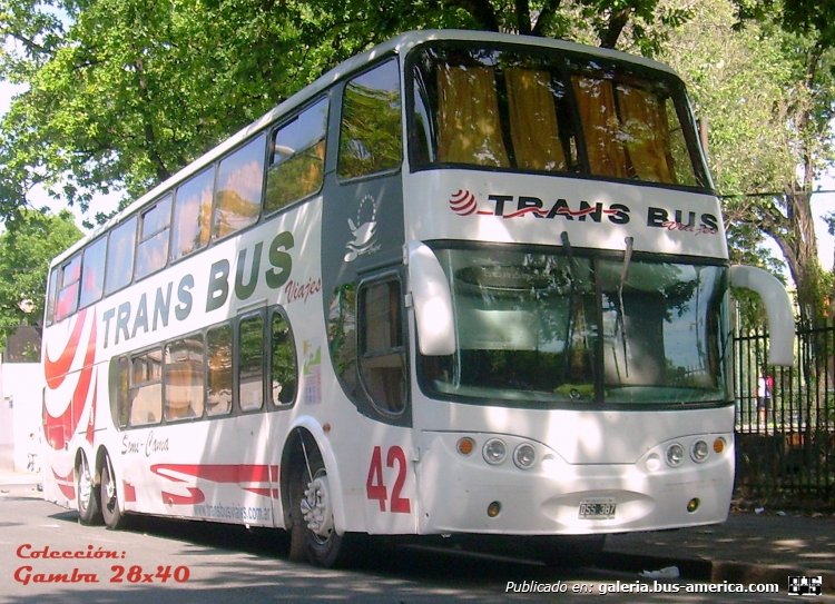 Scania - Sudamericanas - Trans Bus
DSS 387
Interno 42

Colección: Gamba 28x40
Palabras clave: Gamba / Larga