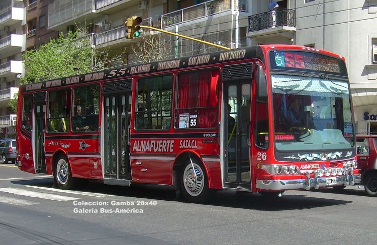 Mercedes-Benz OH 1618 L - Nuovobus - Almafuerte
MBN 267
Línea 55 - Interno 26

Colección: Gamba 28x40

http://galeria.bus-america.com/displayimage.php?pid=29504
http://galeria.bus-america.com/displayimage.php?pid=38507
Palabras clave: Gamba / 55