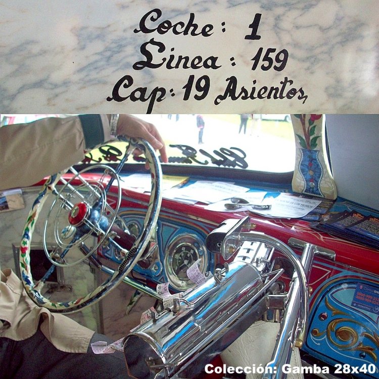 Mercedes-Benz L 312 - Quilmescarr - M.O.Q.S.A.
B 966696 - XJU 915
Línea 159 - Interno 1
Identificación interior y vista del puesto de mando y boletera

http://galeria.bus-america.com/displayimage.php?pos=-4541
http://galeria.bus-america.com/displayimage.php?pos=-4583
http://galeria.bus-america.com/displayimage.php?pos=-21710
http://galeria.bus-america.com/displayimage.php?pos=-21711
http://galeria.bus-america.com/displayimage.php?pos=-27727
http://galeria.bus-america.com/displayimage.php?pos=-27728
http://galeria.bus-america.com/displayimage.php?pos=-27729
Palabras clave: Gamba / 159