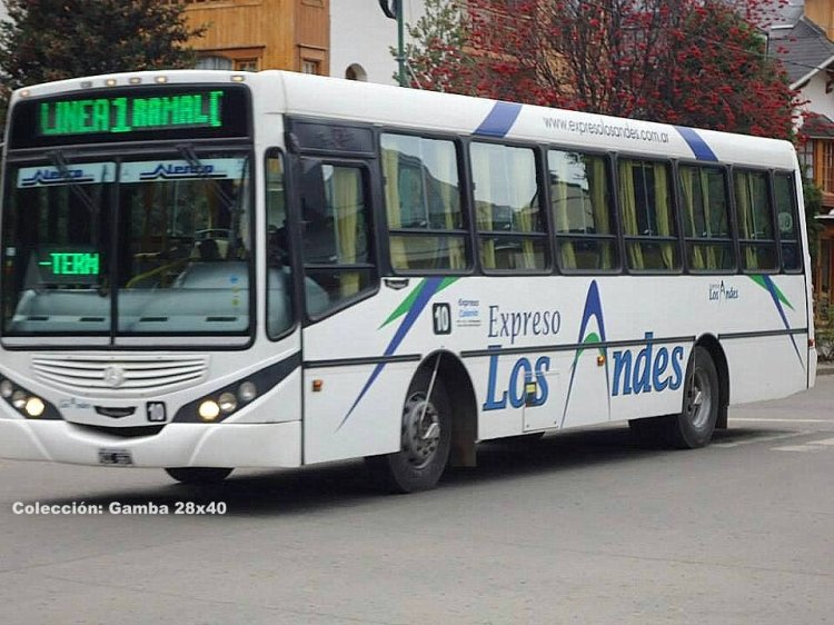 Mercedes-Benz OF 1418 - Metalpar - Expreso Los Andes
Línea 1 - Interno 10
Expreso Los Andes, nombre de fantasía de la empresa Expreso Colonia, 
propietaria del transporte urbano de San Martín De Los Andes
Colección: Gamba 28x40
Palabras clave: Gamba / 1