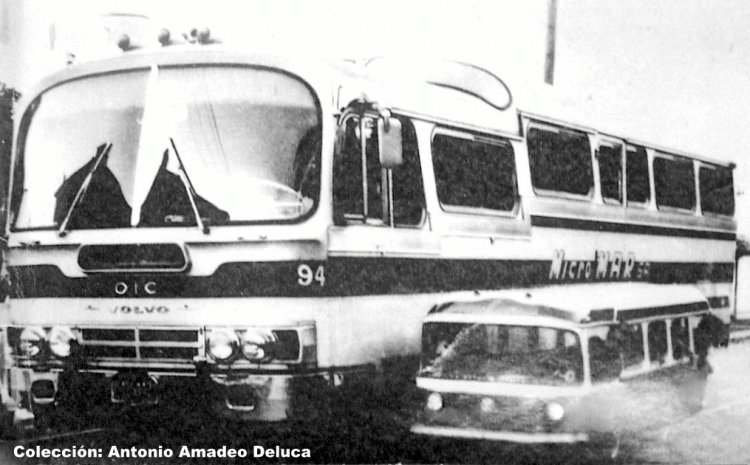 Volvo - D.I.C. - Micro MAR
Interno 94
¿Los ómnibus tienen hijos?

Fotografía: Autor desconocido
Colección: Antonio Amadeo Deluca
[Datos de izquierda a derecha]
Palabras clave: Gamba / Larga