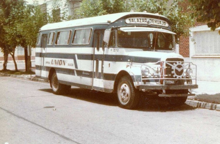 Mercedes-Benz L 312 - Andreolli y D´Alessandro - Unión Salazar
B 1592044
Permiso provincial 272
Línea Salazar-Pehuajó - Interno 1

Fotografía: Osvaldo Abner 
Gestión: Pablo Olguín
Palabras clave: Gamba / Unión