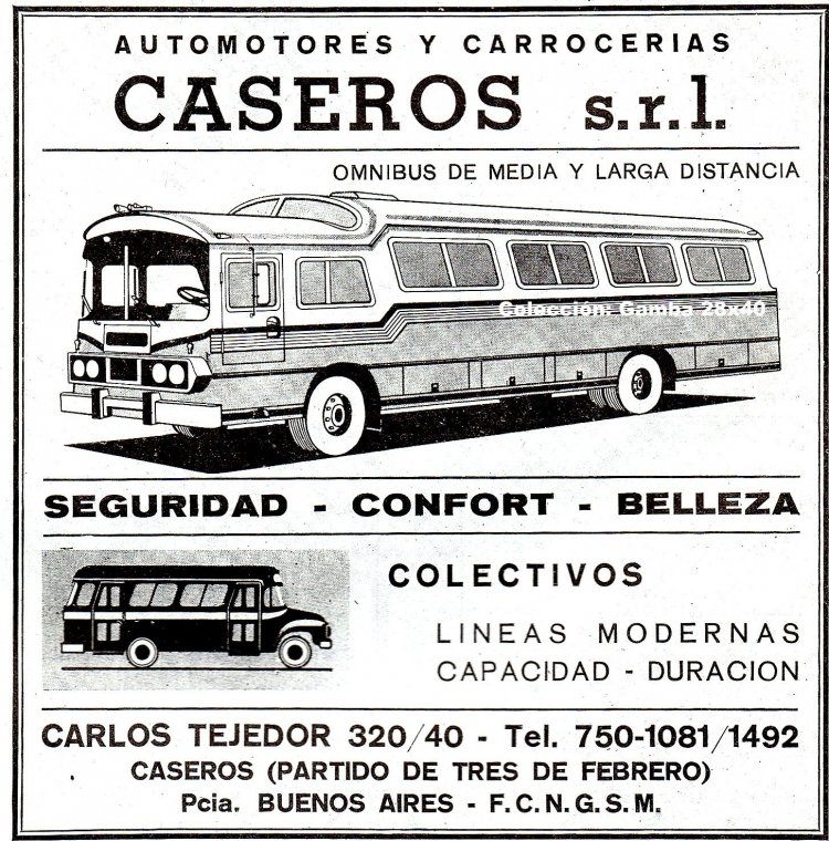 Carrocerías Caseros - Publicidad
Año 1968
Palabras clave: Gamba / Cas