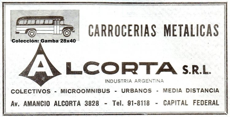 Carrocerías Alcorta - Publicidad
Año 1968
Palabras clave: Gamba / Alcorta
