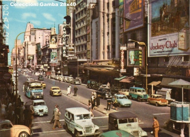 Ford B-600 - Vaccaro - M.O. Seis
Avenida Corrientes, vista hacia el este
Foto: Copia de una tarjeta postal
Colección: Gamba 28x40
Palabras clave: Gamba / 6