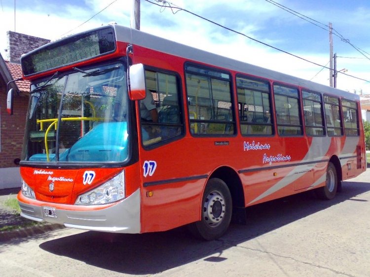 Mercedes-Benz OH 1316 - Bi-Met - Malvinas Argentinas S.A.
C 1697954 - UQP 369
Línea 2 - Interno 17
Toma frontal del recarrozado por BiMet en 2010, sobre un chasis de 1993

http://galeria.bus-america.com/displayimage.php?pos=-26139

