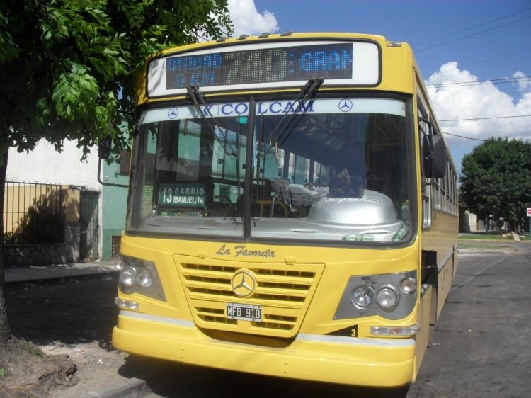 Mercedes-Benz OF 1418 - La Favorita - La Primera de Grand Bourg (Rosario Bus)
MFB 918
Línea 740 - Interno 3
Que quede claro, no? Rosario Bus incorpora 0km... y si no se dan 
cuenta te los estampan en la cartelera...
