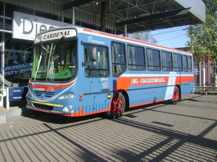 Mercedes-Benz OF 1418 - Galicia - El Cardenal 
Interno 14
Imagen de 0 km de esta unidad para "El Cardenal", en la Concesionaria
Mercedes Benz Diesel San Miguel, el 10 de abril de 2011
