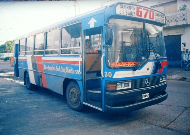 Mercedes-Benz OH 1315 - Bus-San Miguel - M.O.G.S.M. 
C 1568794 - SXZ 376

Línea 670 (Pdo. Gral. San Martín), interno 30
Ex línea 71 (Buenos Aires), interno ¿?
