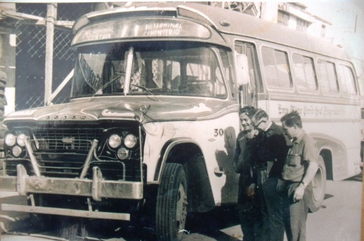 Dodge  - El Detalle - E.M.O. General Pueyrredón 
Línea 11 - Interno 30
Unidad de la por entonces Linea 11, hoy 571, parada en la Gomeria Alberti, 
en Avenida Champagnat frente a lo que hoy es el hipermercado Makro. 
Por entonces, se llamaba Empresa de Micro Ómnibus General Pueyrredón. 
Luego mutó a "Transporte Ómnibus Gral. Pueyrredón"
