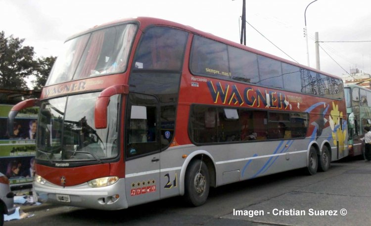 Scania - Marcopolo- (En Argentina) - Wagner Turismo
EFF 554
Imagen - Cristian Suarez ©
Palabras clave: Scania Marcopolo Paradiso Wagner Cristian Suarez Cristian_EDO