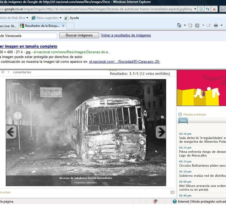 Mercedes-Benz O-317 (en Venezuela) - Desconocido
Uno de muchos buses que resultaron quemados durante los hechos de protesta y rebelión civil, conocidos como "El Caracazo" el 27 de Febrero de 1989. Se desconoce la información respecto a éste bus. Foto tomada de Internet, como parte de archivos históricos de El Caracazo.
Palabras clave: Mercedes-Benz O317