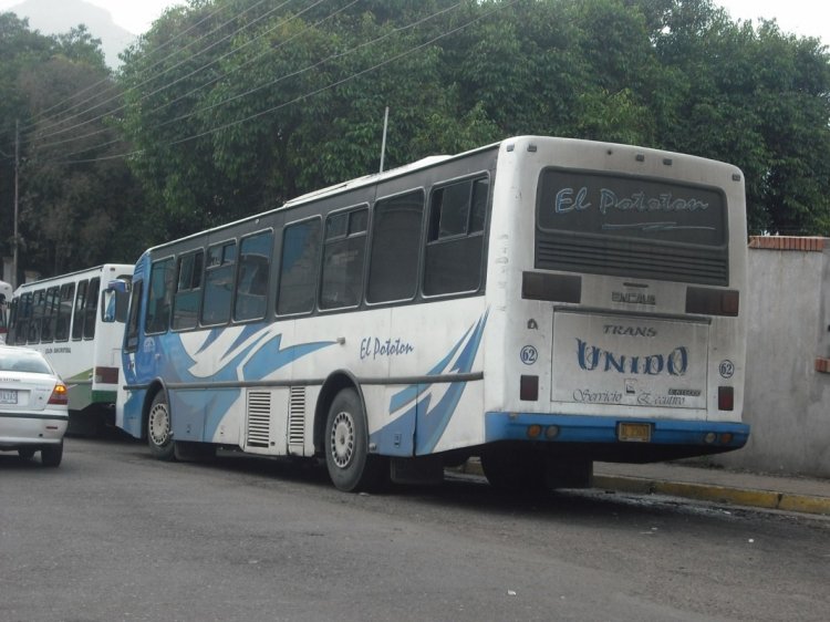Encava E-NT6000 Pullman - Transporte Unido 62
En las afueras del terminal. Habilitado ese día en la ruta San Cristóbal - Maracay con Expresos Río Frío. Tomada durante la Gira Busóloga Enero 2011 de Venebuses.com por San Cristóbal, Cucuta y Maracaibo.
Palabras clave: Encava Cummins