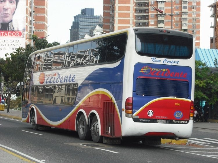 Volvo B12R - Marcopolo Paradiso G6 1800DD (en Venezuela) - Expresos Occidente 392
6087A2S
Operando ese día un Servicio Especial. Ex.133 de Aerobuses de Venezuela
Palabras clave: Marcopolo Paradiso G6 1800DD Volvo
