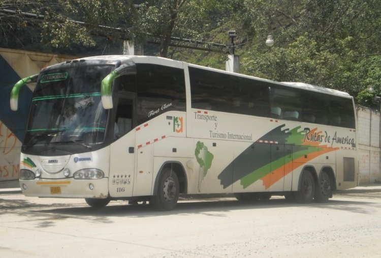 Scania K124IB - Irizar Century 390 (en Venezuela) - Rutas de América 116
AI653X
De paso por la Zona de Garajes de Las Mayas, para recibir Mantenimiento Preventivo, antes de retomar su ruta transamericana.
Palabras clave: Irizar Scania Rutas América Internacional
