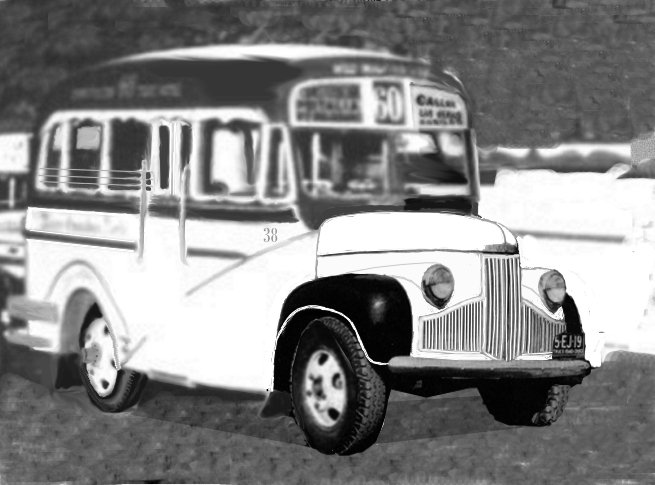 Studebaker - Gnecco - Micro Ómnibus Norte
Foto retocada por: Arnaldo Francisco Sábatto
