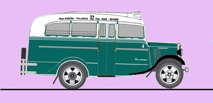 Chevrolet (G.M.C.) - La Maravilla - Línea 32
Línea 32 (Ex Línea 101) - Interno 4

Dibujo realizado por: Arnaldo Francisco Sábatto
