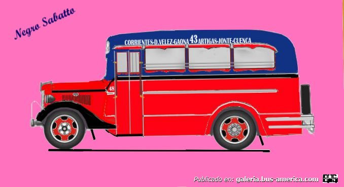 Linea 43 Ex Linea 4 Ford 1935 Carrocería El Trébol DIBUJO Interno 48
