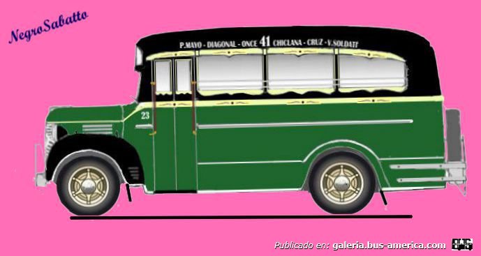 Linea 42 Ex Linea 16 Dodge 1939 Carrocería El Trébol DIBUJO Interno 23
