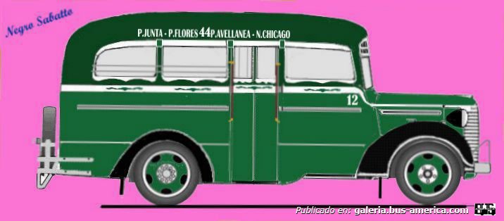  Linea 44 Ex Linea 5  Chevrolet 1940 Carroceria La Maravilla DIBUJO Interno 12
