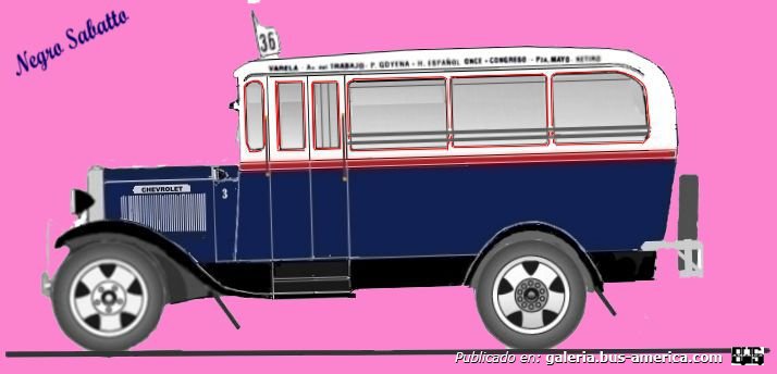  Linea 36 Chevrolet 1933 Carrocería Mattaruchi DIBUJO Interno 3
Linea 36 Ex Linea Ex Linea 54, con 37 coche, Inaugurada en septiembre de 1932, Habilitada el 30 de noviembre de 1934, Linea de Tenencia, convenio de tenencia  el 5 de febrero de 1943, Restablecida en tenencia el 14 de febrero de 1943, Tenencia por la CTCBA el 17 de ma yo de 1943.
