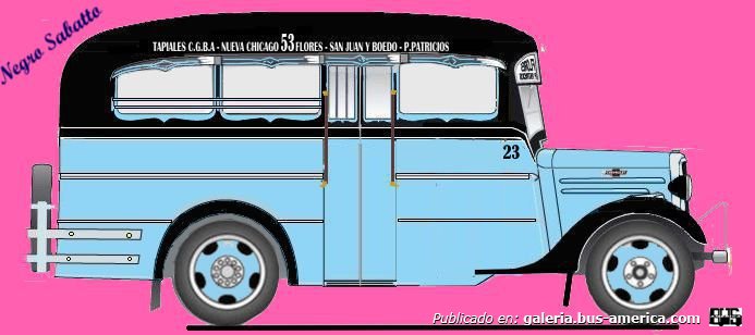  Linea 53 Ex Linea 48 Chevrolet 1936 Carrocería El Trébol Interno 23
