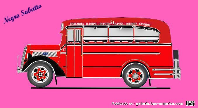 Linea 54 Ex linea  90 Ford 1937 Carrocería  El Trébol Interno 13
