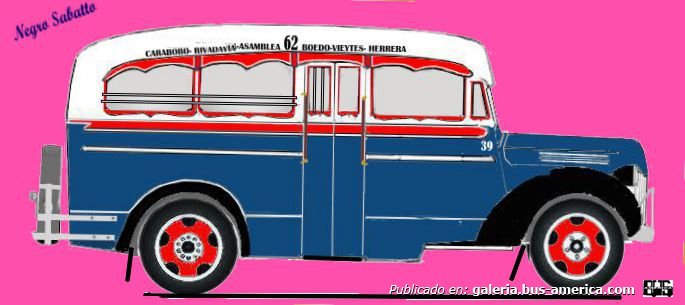 Linea 62 Ex Linea 8 Ford 1942 Carrocería Puletti  Interno 39
