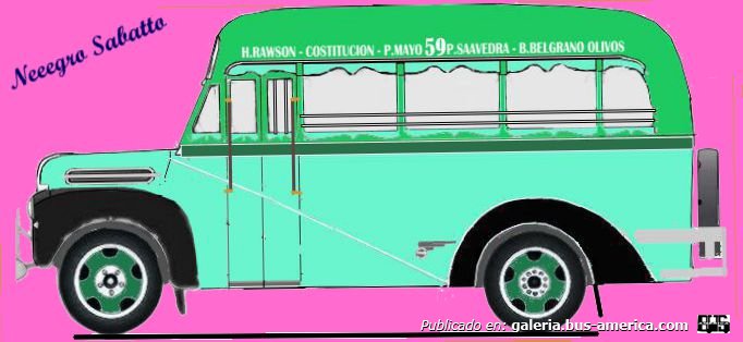 1 Linea 59 Ex Linea 4Micro Ómnibus Ciudad de Buenos Aires Ford 1942  Carrocería Gnecco Interno 4
