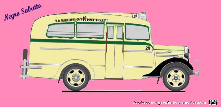  Linea 40 Chevrolet 1934-35 Carrocería  La. Maravilla con sobre techo  DIBUJO Interno 28
