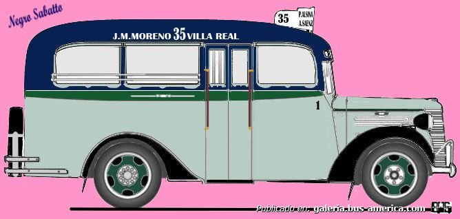 Linea 35 Chevrolet 1938 Carrocería Marrugat DIBUJO Interno 1
