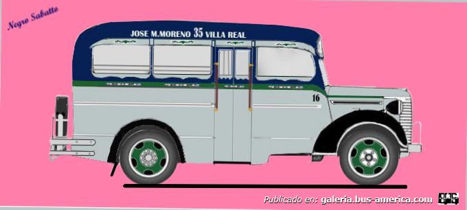  Linea 35 Chevrolet 1940 Carrocería Martin DIBUJO Interno 16
