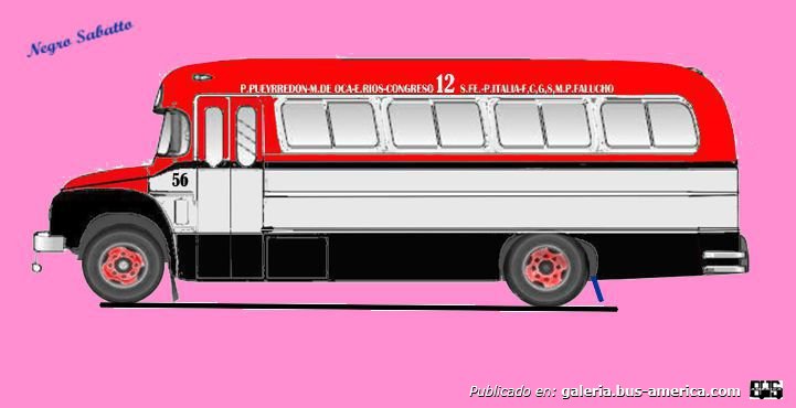 Bedford J6LZ1 - Alcorta - Línea 12
Línea 12 (Buenos Aires), interno 56
