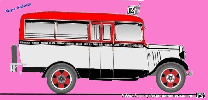 Chevrolet 1934 - Gnecco - línea 12
Línea 12 (Buenos Aires), interno 13
