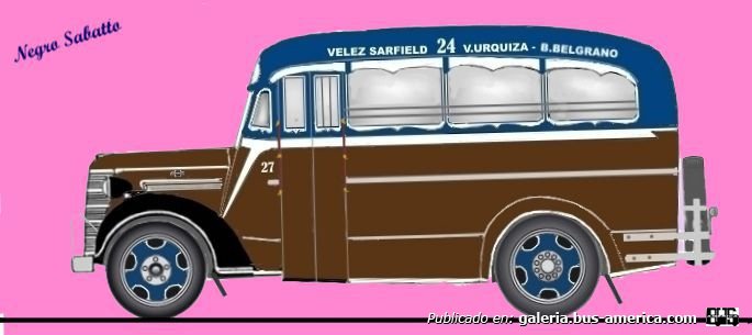 Chevrolet 1938 - Puletti - Línea de Micro Omnibus FB
Linea 24 (Buenos Aires), interno 27
