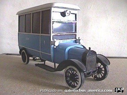  Auto Ómnibus Metropolitano Ford 1925 Maqueta de mi autoría.
