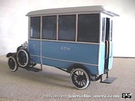  Auto Ómnibus Metropolitano Ford 1925 Maqueta de mi autoría.
