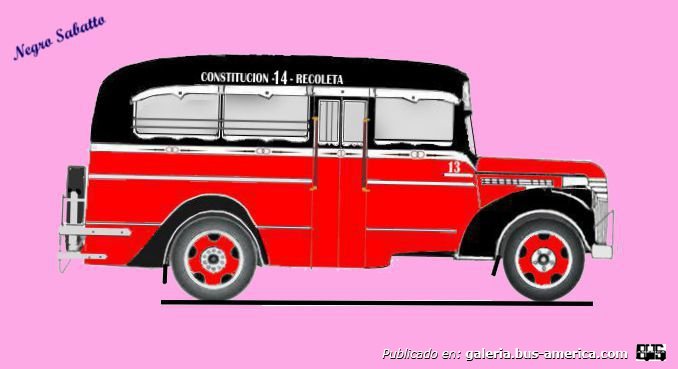 Chevrolet 1941 - Francone - Línea 14
Línea 14 (Buenos Aires), interno 13
