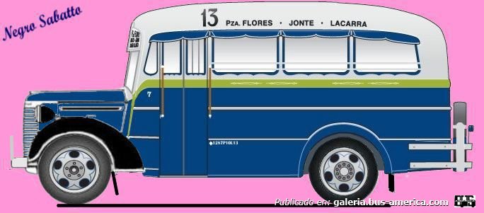 Chevrolet 1940 - Tolomei y Beneventana - Línea 13
Línea 13 (Buenos Aires), interno 7
