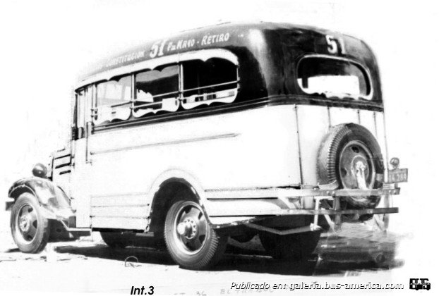 Linea 51 Ex Linea 6 Chevrolet 1936 Carrocería El Trébol foto de Sergio Ruiz Diaz retocada po yo.
