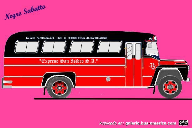 Ford 1960 - Magicor - Expreso San Isidro
[url=https://bus-america.com/galeria/displayimage.php?pid=61429]https://bus-america.com/galeria/displayimage.php?pid=61429[/url]

Linea 68 (Buenos Aires), Interno 73

Disculpame me confundi con otro dibujo, menos mal que no estaba en el quirofano operando.
