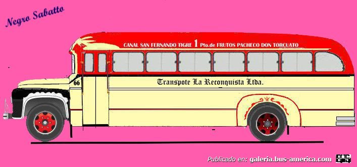 Linea 1 La Reconquista Ltda, Ford 1952 Hercules  Carroceria Mercuri Interno 66
