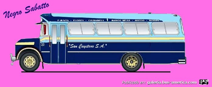 Chevrolet 350 H - Vespaciani - San Cayetano
Linea 1 (Buenos Aires), interno 22
